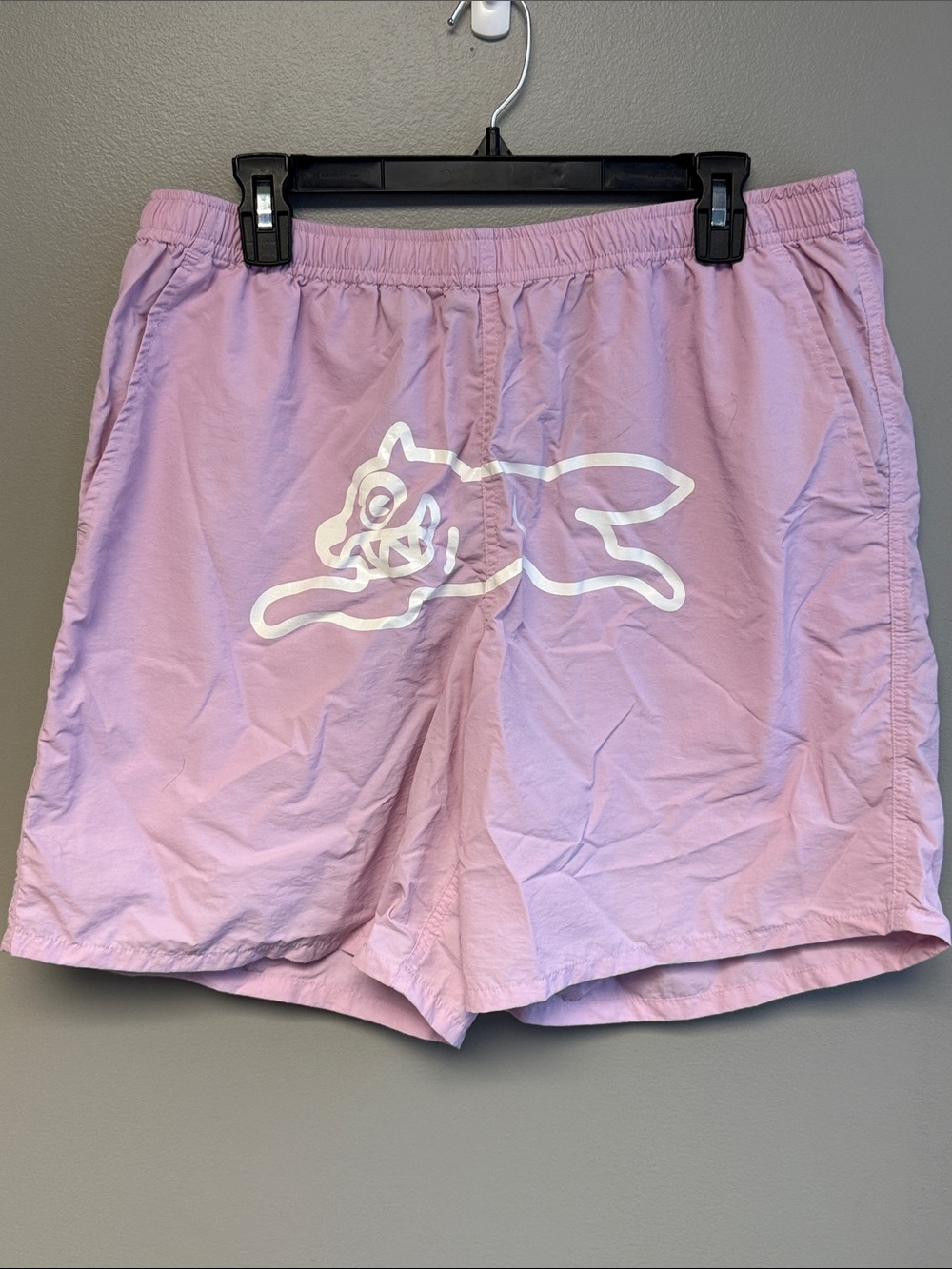 ICECREAM Running Dog Swim Trunks Shorts Pink Nylon Men's 2XL Pharrell